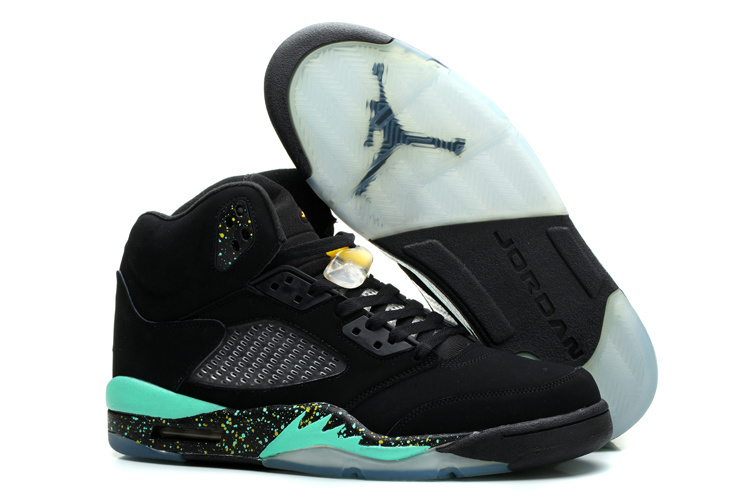 Air Jordan 5 World Cup Brazil Black Blue Shoes - Click Image to Close